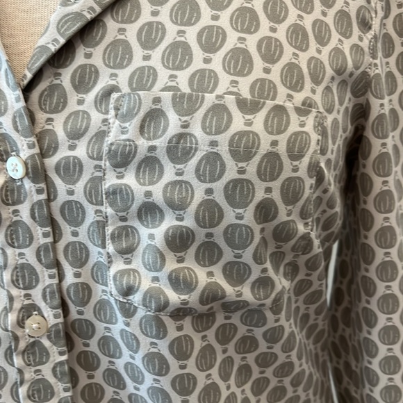 Merona Gray & White Button Down Dress Shirt - XS - Picture 5 of 9